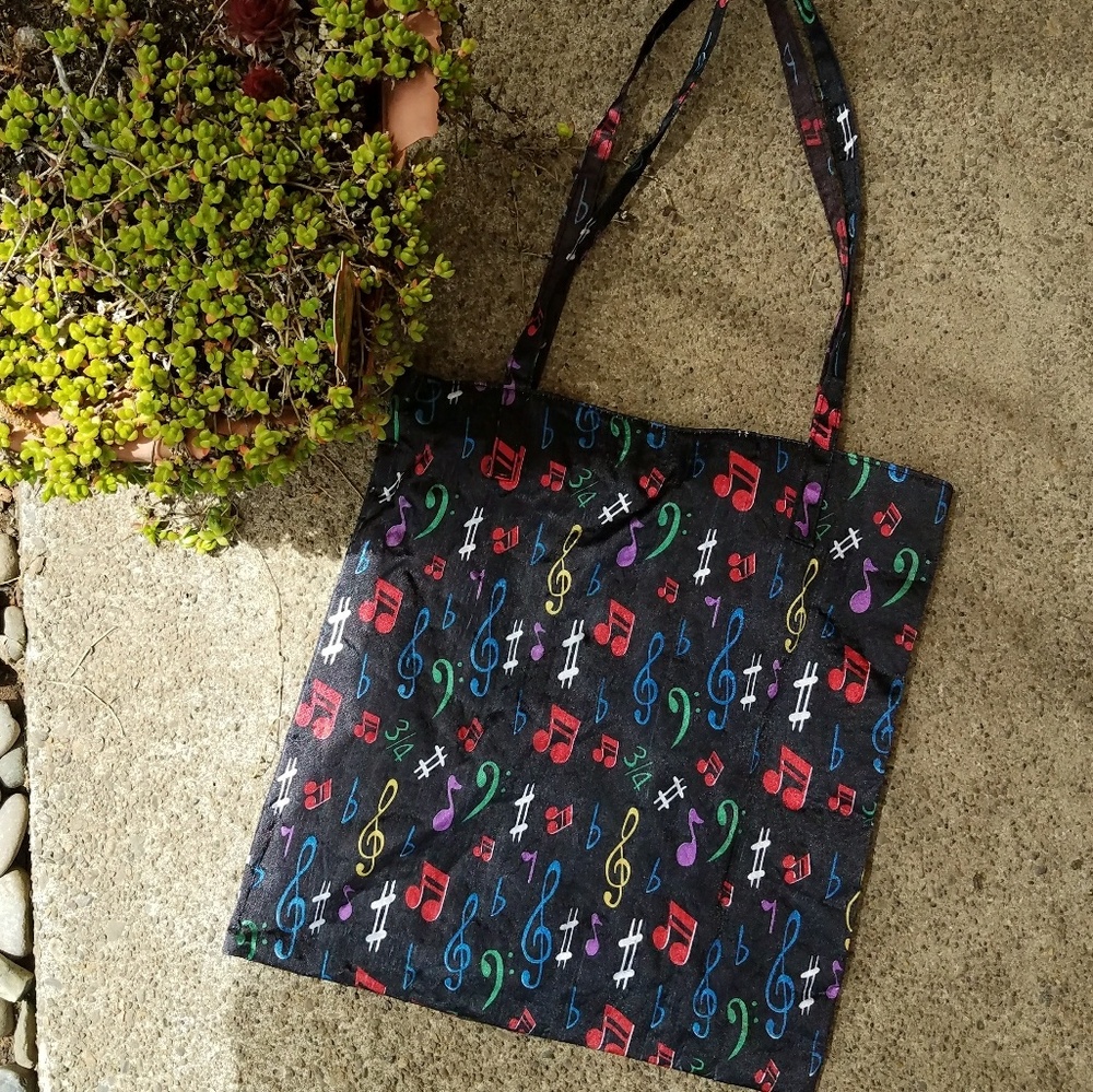 Music Note Tote Bag